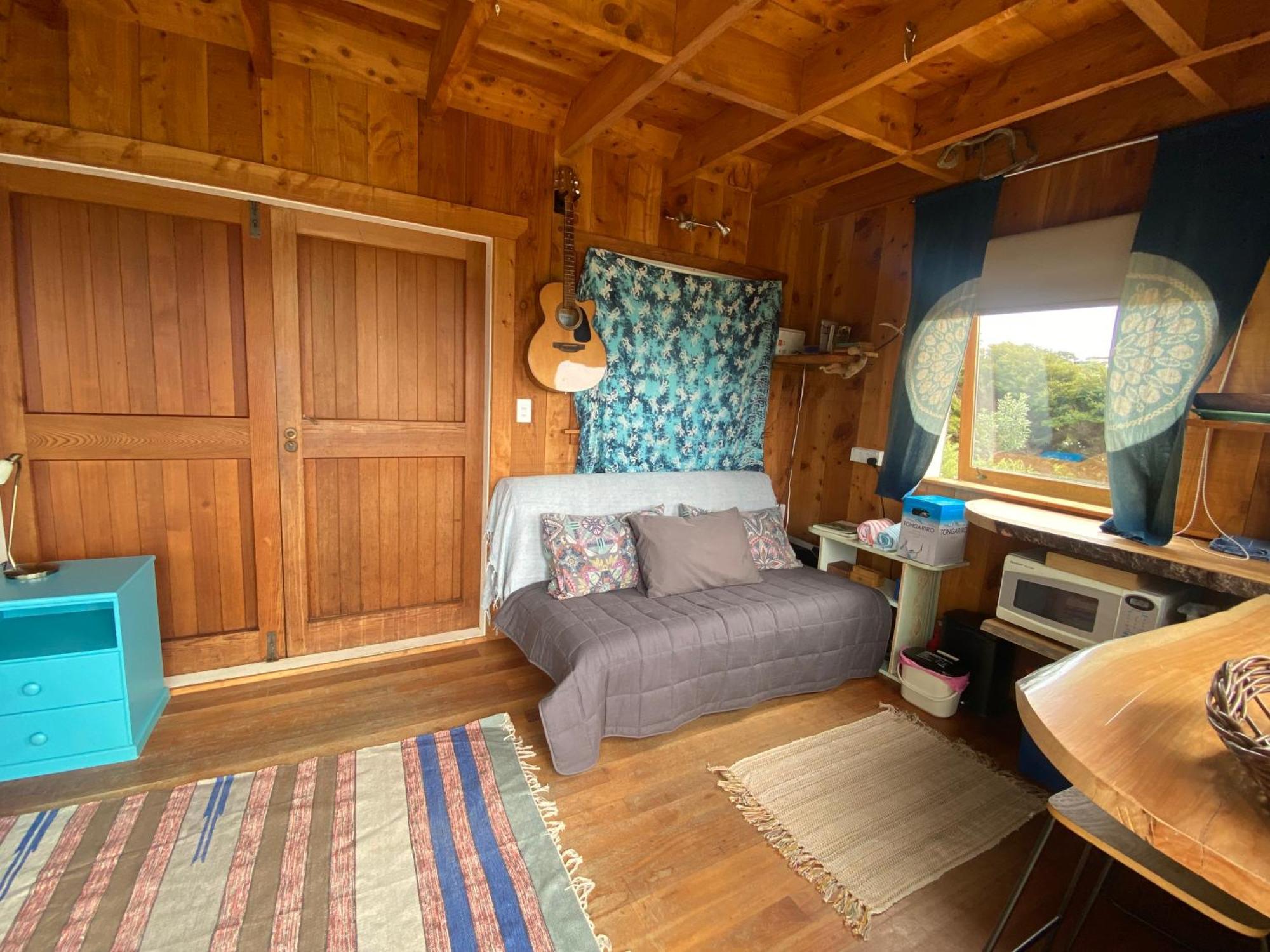Kereru Cabin - Spectacular Seaviews, Rustic, Glamping Eco Adventure Palm Beach Dış mekan fotoğraf